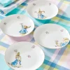 Peter Rabbit Porcelain Appetizer/Dessert Plate, Set of 4