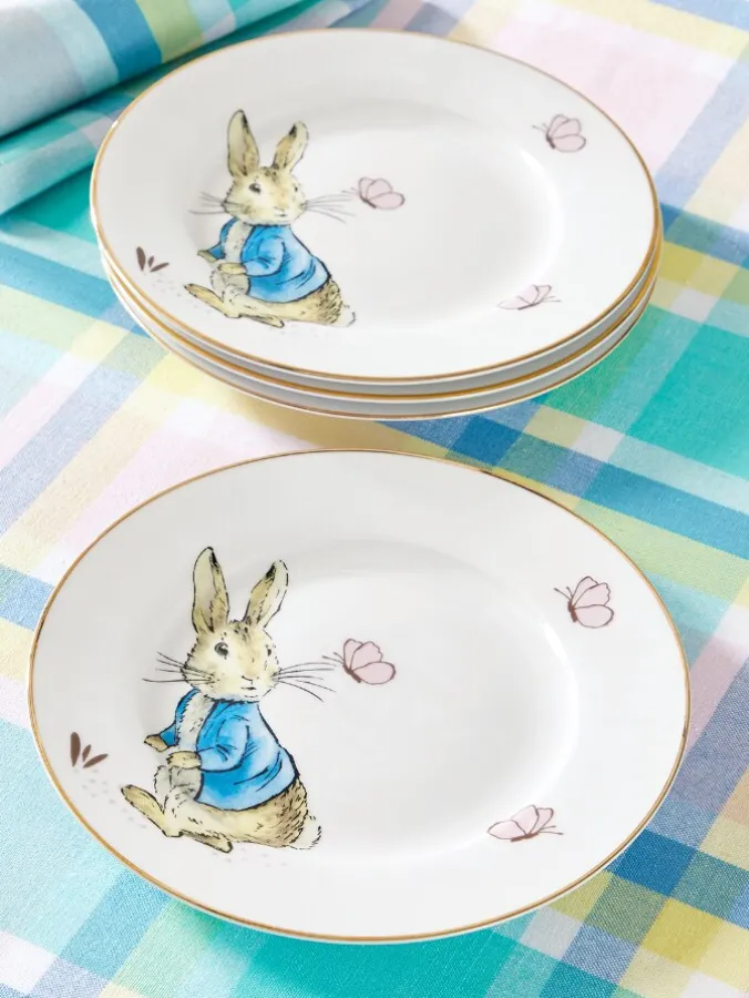 Peter Rabbit Porcelain Salad Plate, Set of 4