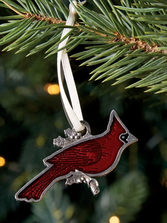 Pewter Cardinal Ornament