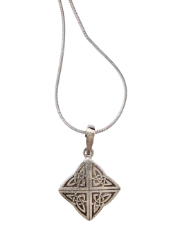 Pewter Celtic Knot Pendant Necklace
