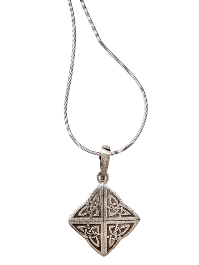 Pewter Celtic Knot Pendant Necklace