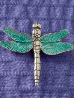 Pewter Dragonfly Brooch