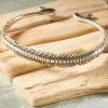 Pewter Feather Bracelet