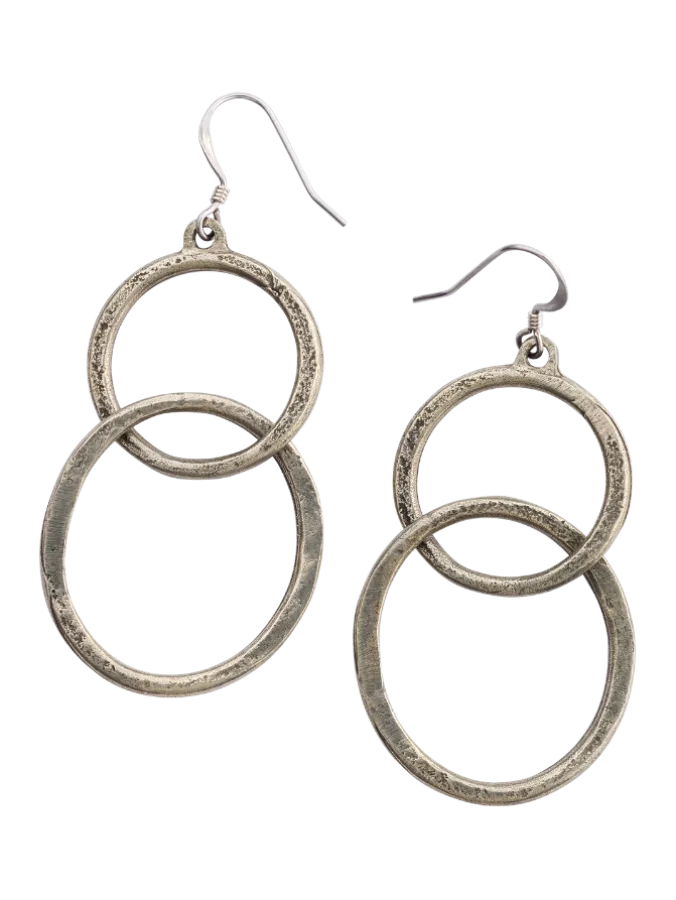 Pewter Watusi Drop Earrings
