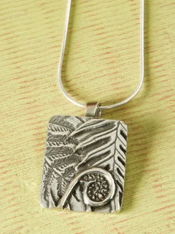 Pewter Woodland Pendant Necklace