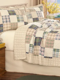 Plaid-a-Plenty Quilt Set or Pillow Sham