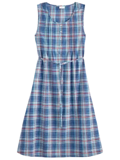 Plaid Pintuck Jumper