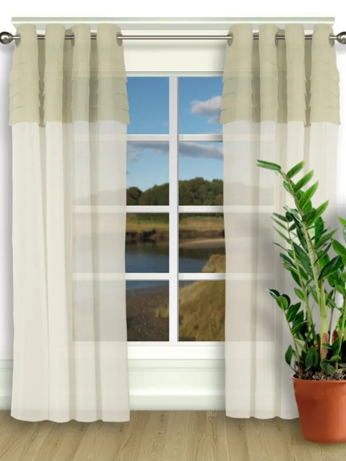 Portico Pleats Grommet Top Curtains by Country Curtains®