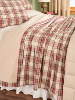 Portuguese Cotton Double-Flannel Blanket or Throw