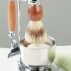 Premium Rosewood and Chrome 5-Piece Shave Kit