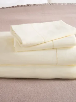 Premium Supima Cotton Flannel Hemstitch Sheet Set