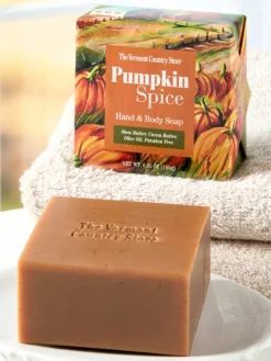Pumpkin Spice Hand and Body Soap, Set of 2 Bars