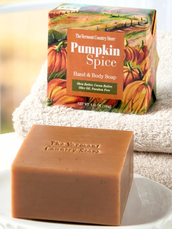Pumpkin Spice Hand and Body Soap, Set of 2 Bars