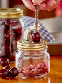 Push-Button Cherry Pitter