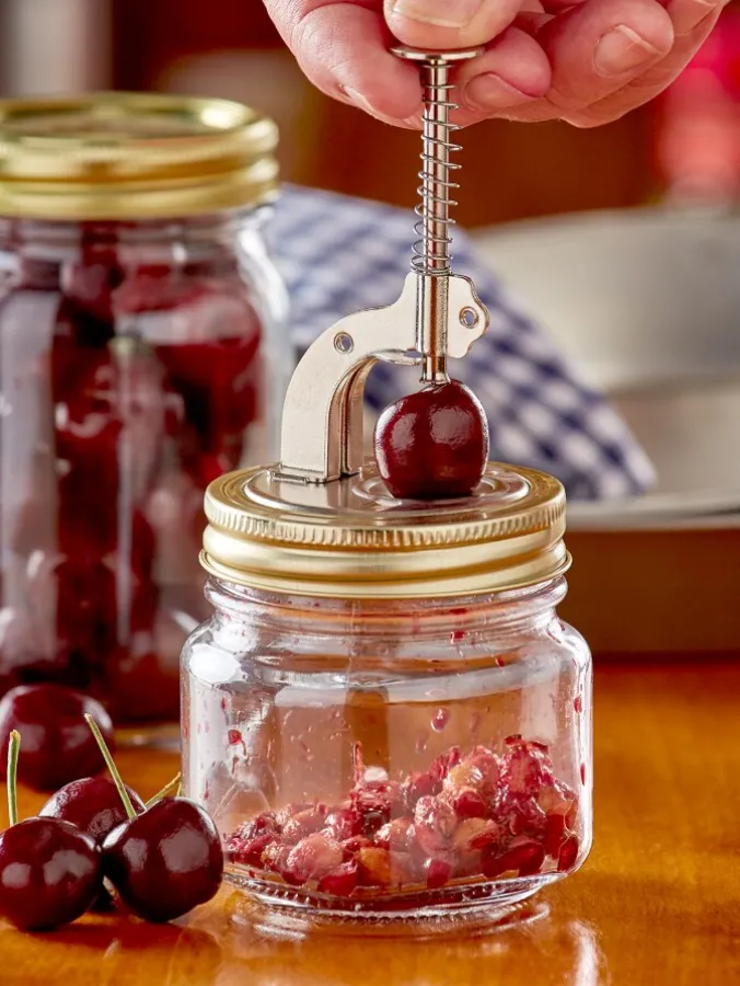 Push-Button Cherry Pitter