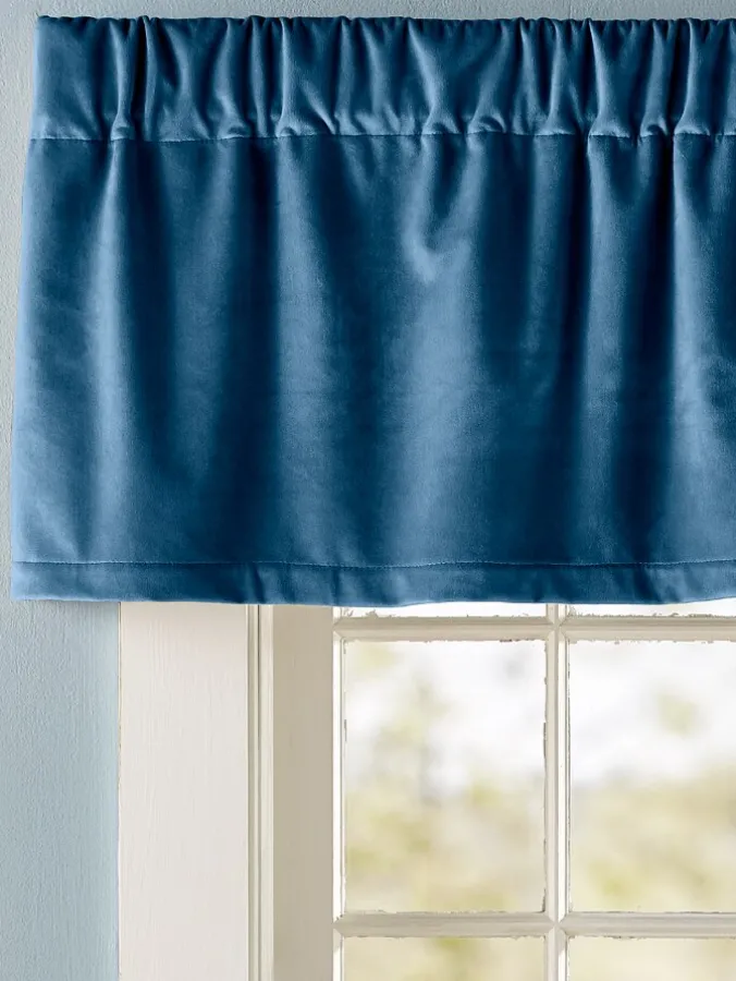 Queenfield Velvet Rod Pocket Tailored Valance by Country Curtains®