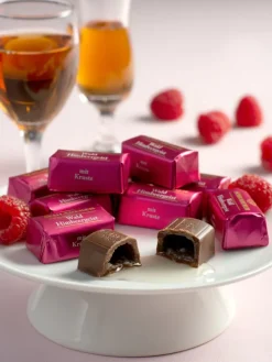 Raspberry Brandy Milk Chocolates