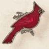Red Cardinal Pewter Pin