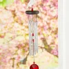 Red Crystal Cardinal Wind Chime