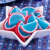 Red, White, and Blue Fruit Slices, 1 Pound Bag