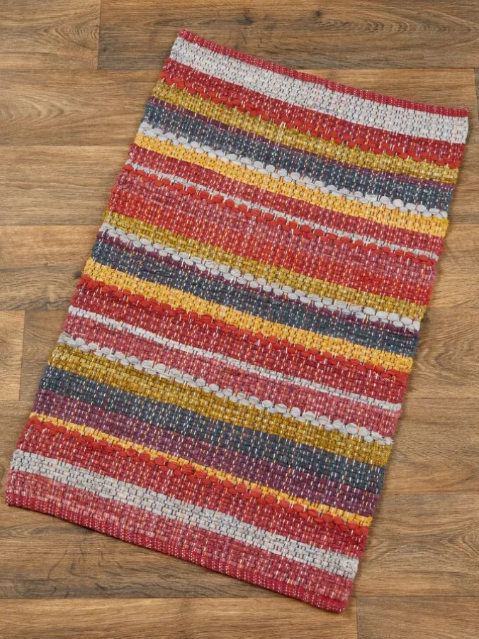 Rich Stripes Cotton Rag Rug