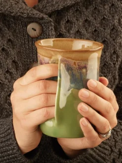 Right-Handed Handwarmer Pottery Mug