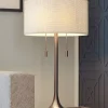 Riverton Antique-Brass Table Lamp With Trumpet Base