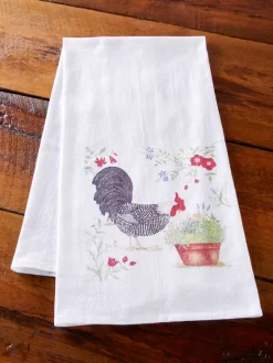 Rooster Flour Sack Cotton Towel