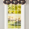 Roosters on Parade Layered Button Valance