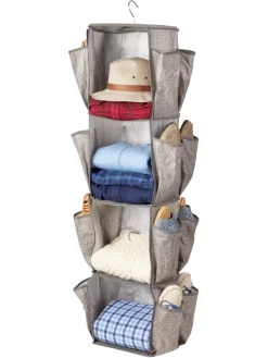 Rotating Four-Shelf Hanging Closet Organizer