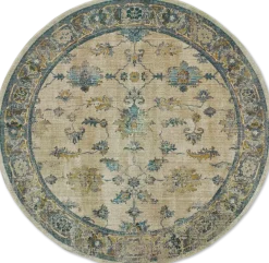Sandgate Floral Round Area Rug