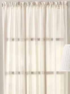 Sandy Semi-Sheer Rod Pocket Door Panel