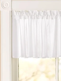 Sandy Semi-Sheer Rod Pocket Insert Valance