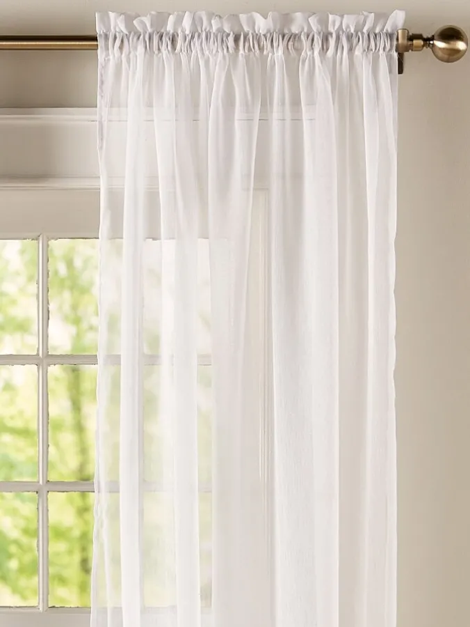 Sandy Semi-Sheer Rod Pocket Panel