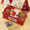 Santa's on His Way Christmas Tin With Milk Chocolate Foiled Gifts
