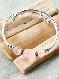 Sea Glass Bangle Bracelet