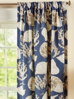 Seascape Toile Lined Rod Pocket Curtains by Country Curtains®