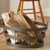 Shaker Fireplace Log Basket