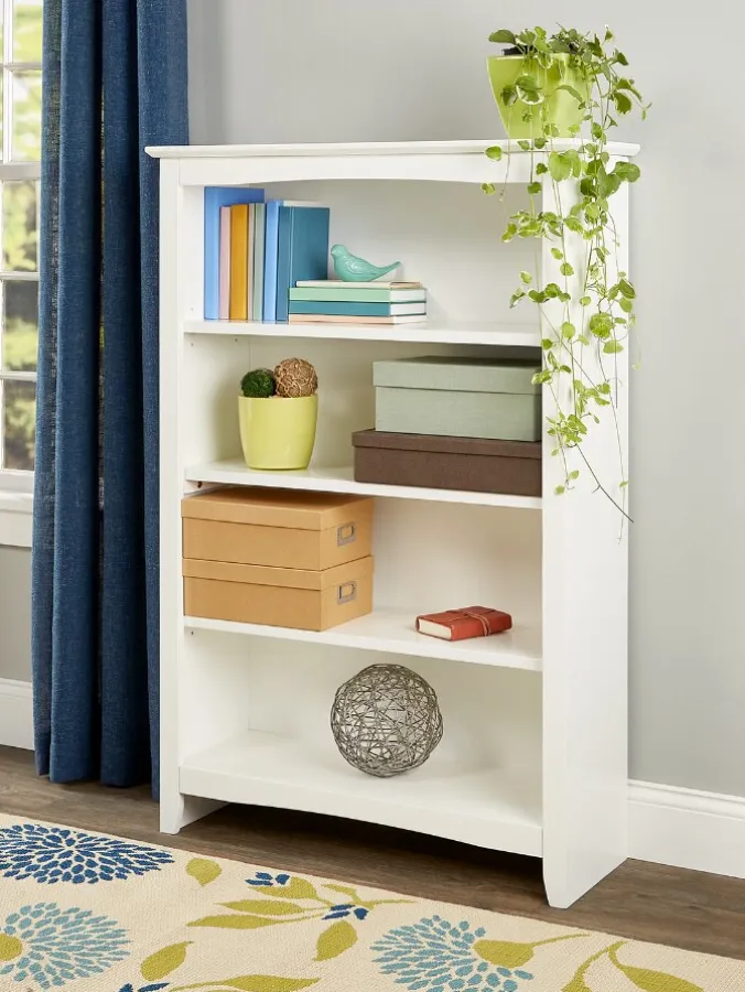 Shaker Solid Wood Bookcase, In 2 Sizes