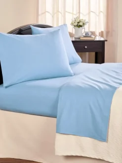 Shallow Pocket Portuguese Cotton Percale Sheet Set