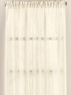 Sheer Linen Rod Pocket Door Panel by Country Curtains®