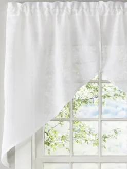 Sheer Linen Rod Pocket Swag Pair by Country Curtains®