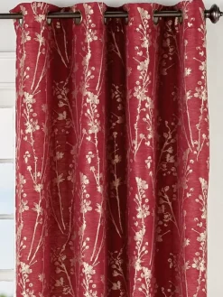 Shimmery Scenic Silhouettes Lined Grommet Top Panel