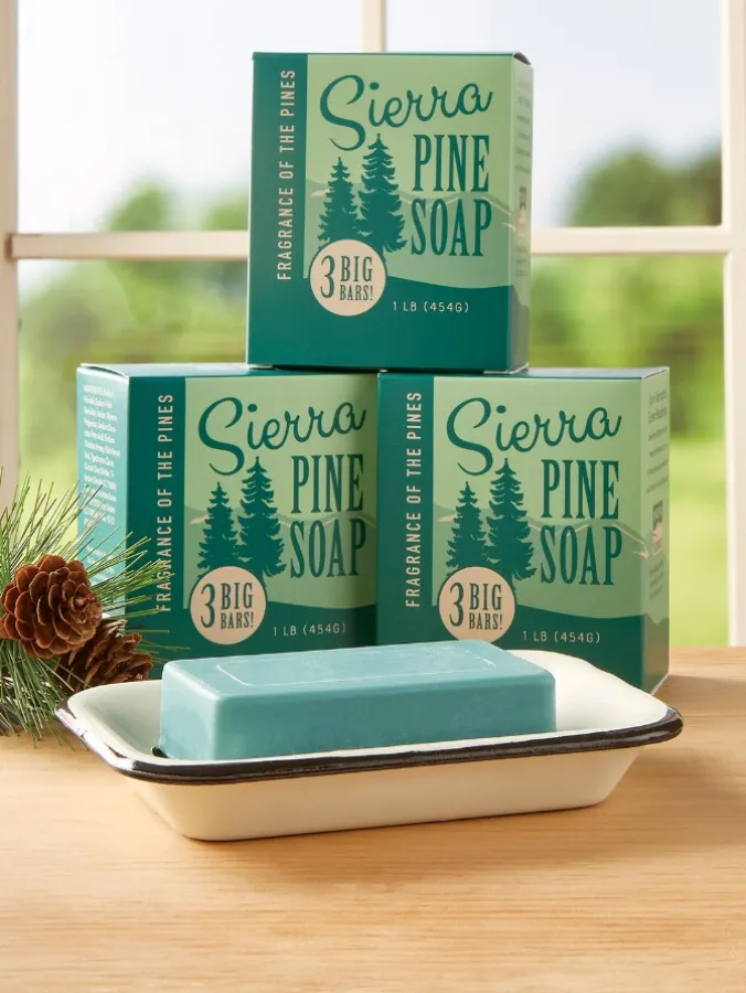 Sierra Pine Bath and Body Soap, 3 Bars
