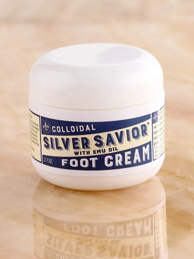 Silver Savior Colloidal Silver Foot Cream With Emu Oil