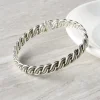 Silver-Tone Braided Bracelet