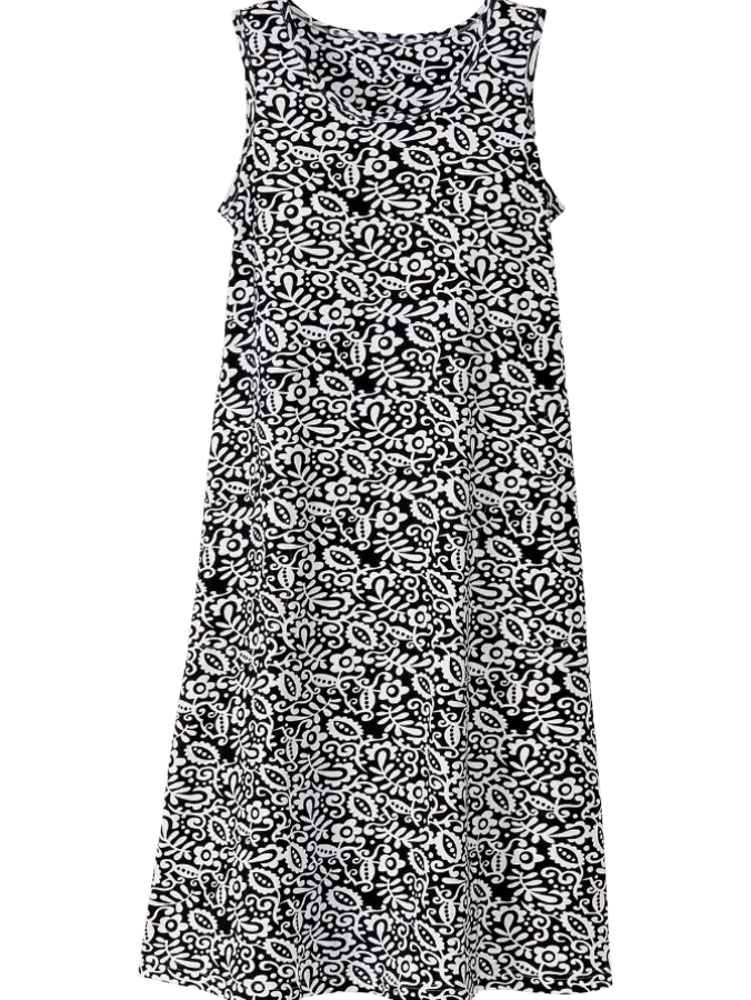 Sleeveless Cotton Knit Dress