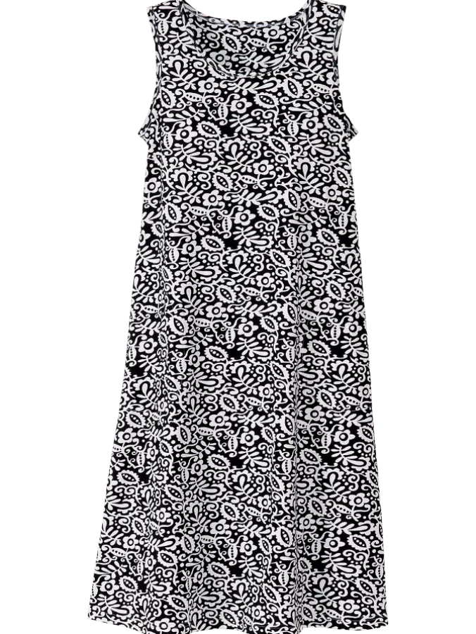 Sleeveless Cotton Knit Dress