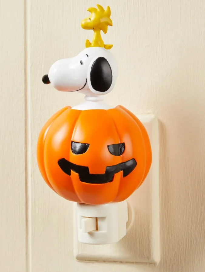 Snoopy and Woodstock Halloween Jack-o'-Lantern Night-Light