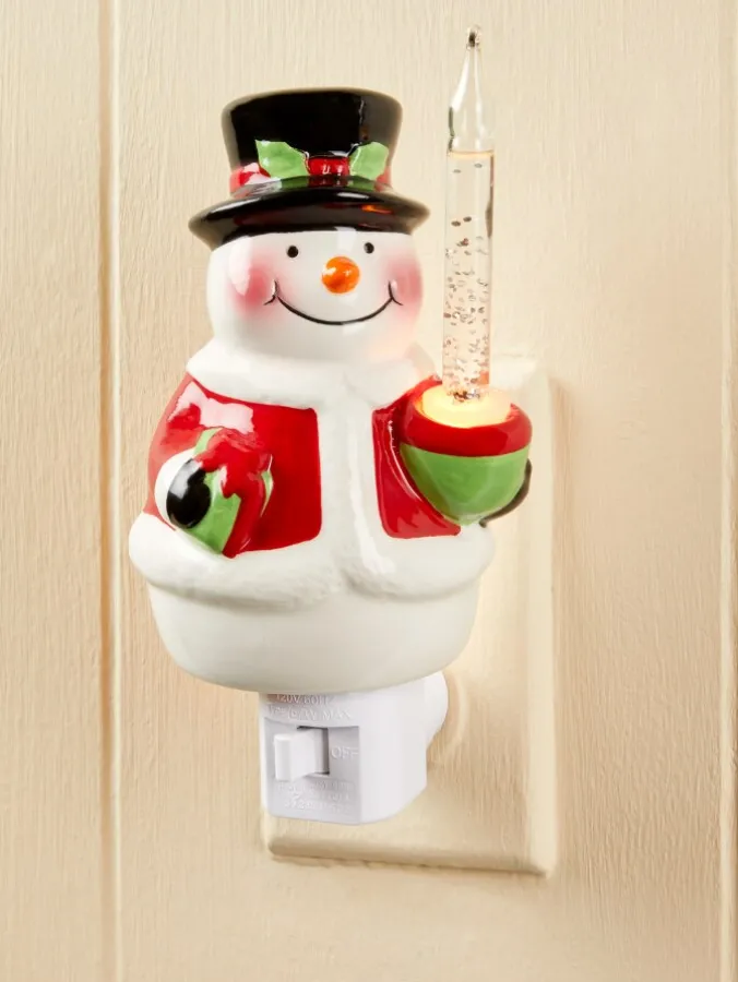 Snowman Bubble-Light Night-Light